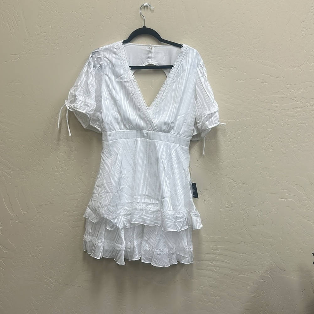 Lulus White High Low Dress NWT - Picture 6 of 8